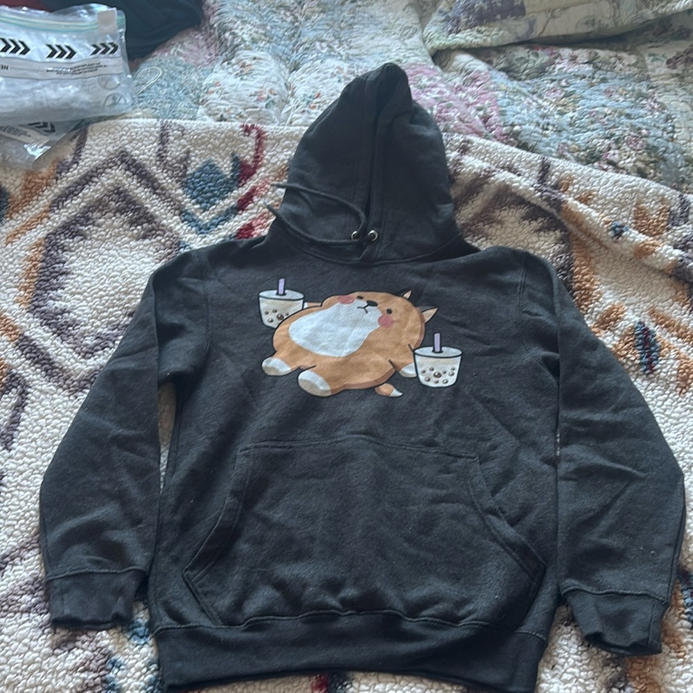 Cute boba hoodie size S